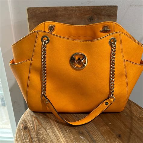 michael kors mustard yellow purse.